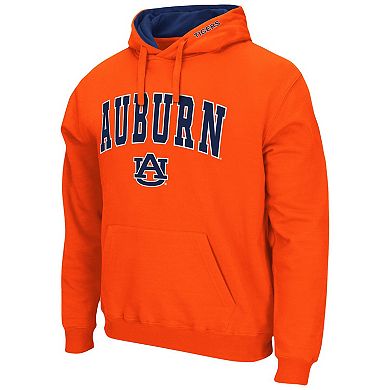 Men's Colosseum Orange Auburn Tigers Arch & Logo 3.0 Pullover Hoodie
