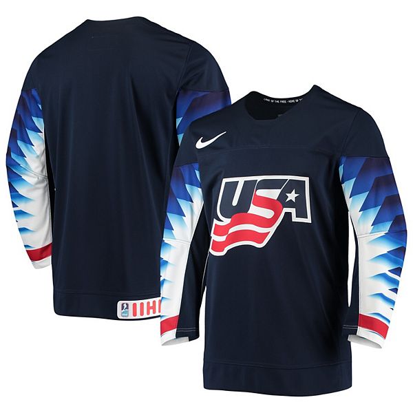 Men's Nike Navy US Hockey Collection Team