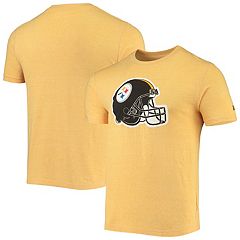 New Era Men's Black, Gold Pittsburgh Steelers Big and Tall League Raglan  Long Sleeve T-shirt