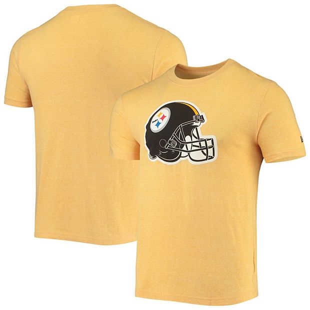 Men's New Era Heathered Black Pittsburgh Steelers Brushed Short