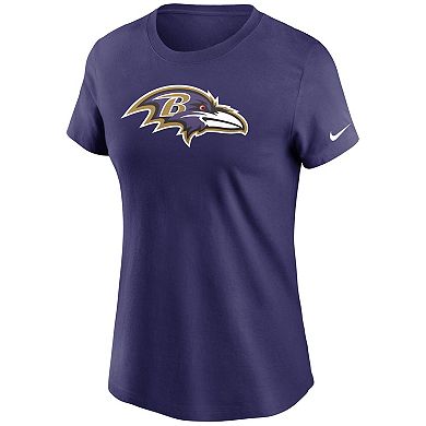 Women's Nike Purple Baltimore Ravens Logo Essential T-Shirt