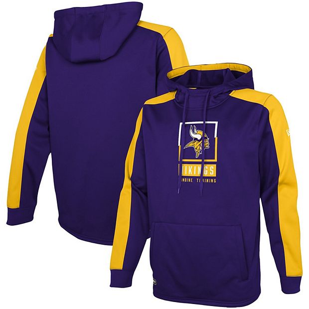 Men's New Era Purple Minnesota Vikings Combine Authentic Rise Pullover  Hoodie