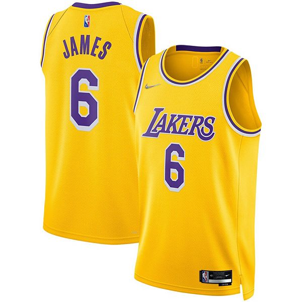 LeBron James Lakers Basketball Swingman Jersey Yellow price in Saudi Arabia, Noon Saudi Arabia
