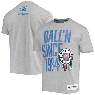 Men's BALL'N Heathered Gray LA Clippers Since 1984 T-Shirt