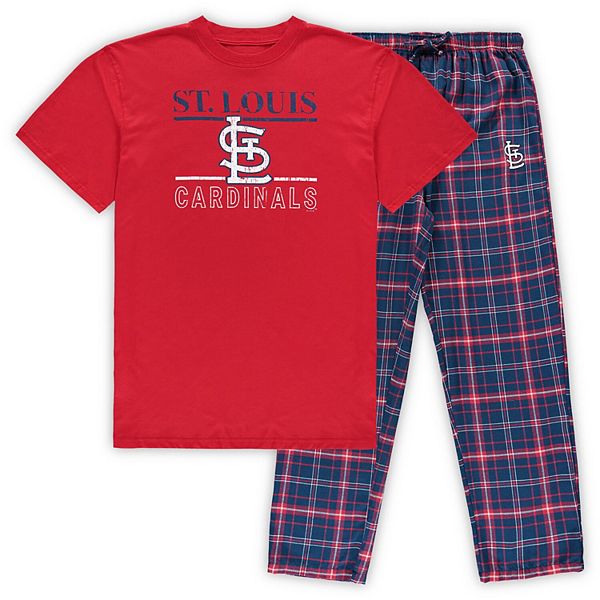 St. Louis Cardinals Concepts Sport Big & Tall Flannel Pants - Navy/Red