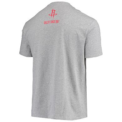 Men's BALL'N Heathered Gray Houston Rockets Since 1967 T-Shirt