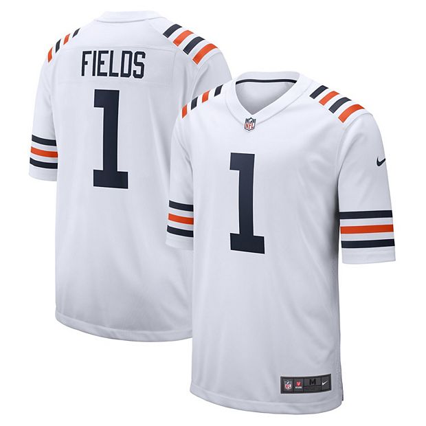 Men's Nike Justin Fields White Chicago Bears Alternate Game Jersey