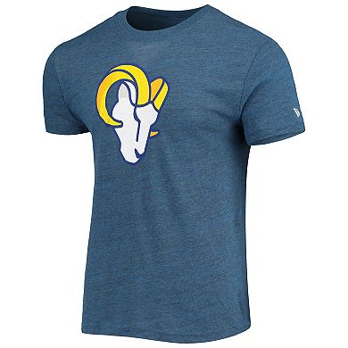 Men's New Era Heathered Royal Los Angeles Rams Alternative Logo Tri-Blend T-Shirt