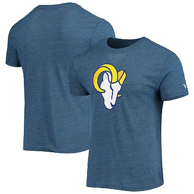 Men's New Era Heathered Royal Los Angeles Rams Alternative Logo Tri-Blend T-Shirt