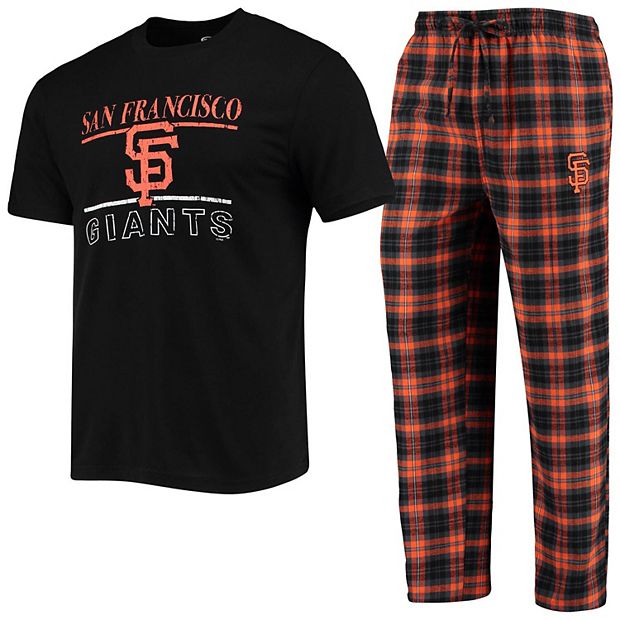 Men's Concepts Sport Black San Francisco Giants Ultimate Plaid Flannel  Pajama Pants