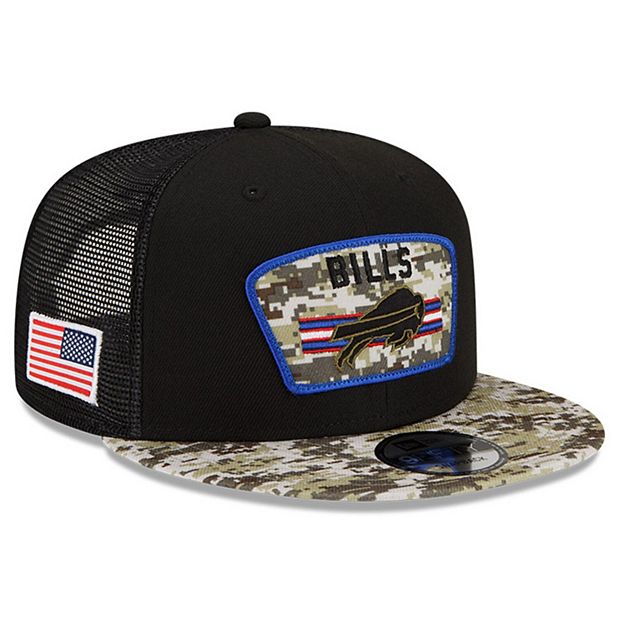 Youth New Era Camo Buffalo Bills Main Trucker 9FIFTY Snapback Hat