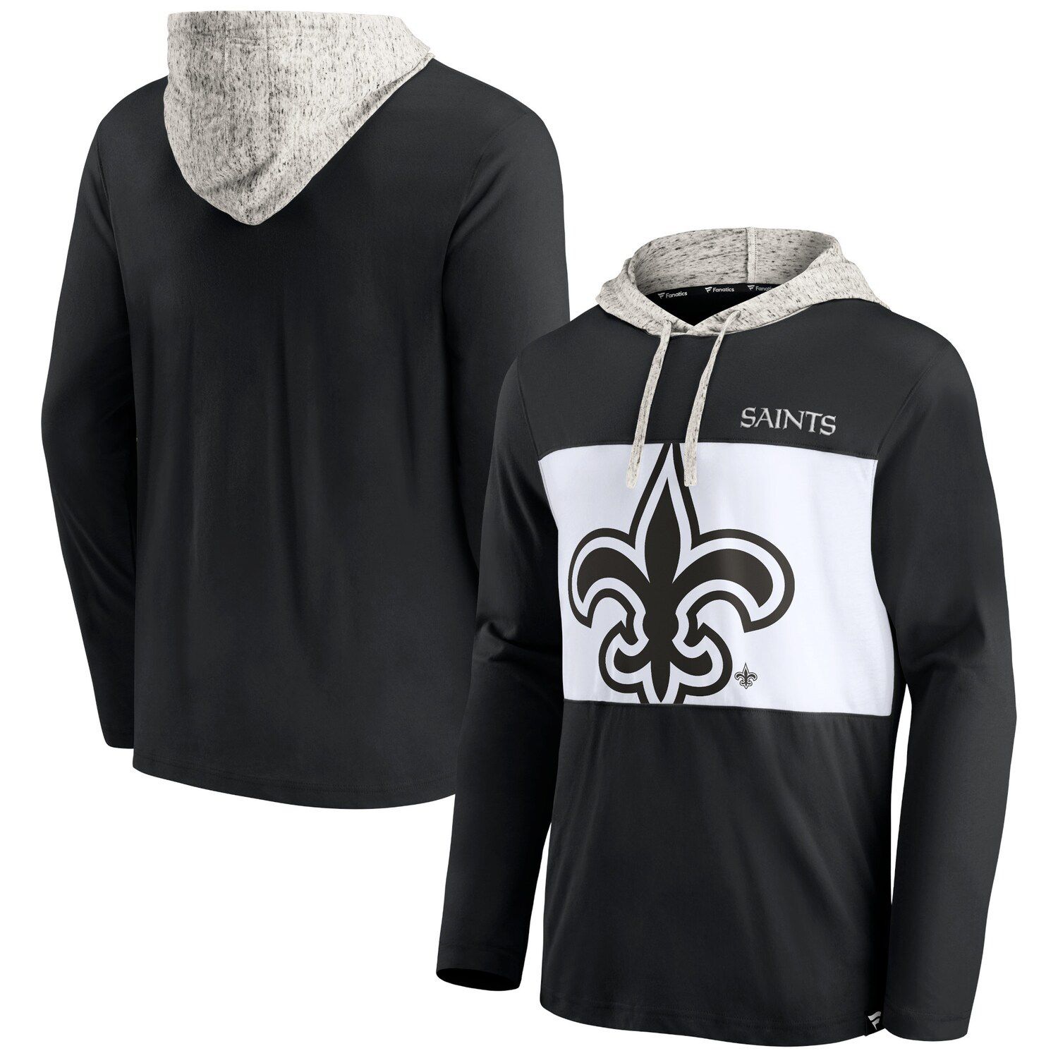 Men's Fanatics Branded Heathered Charcoal New Orleans Saints Playability  Pullover Sweatshirt