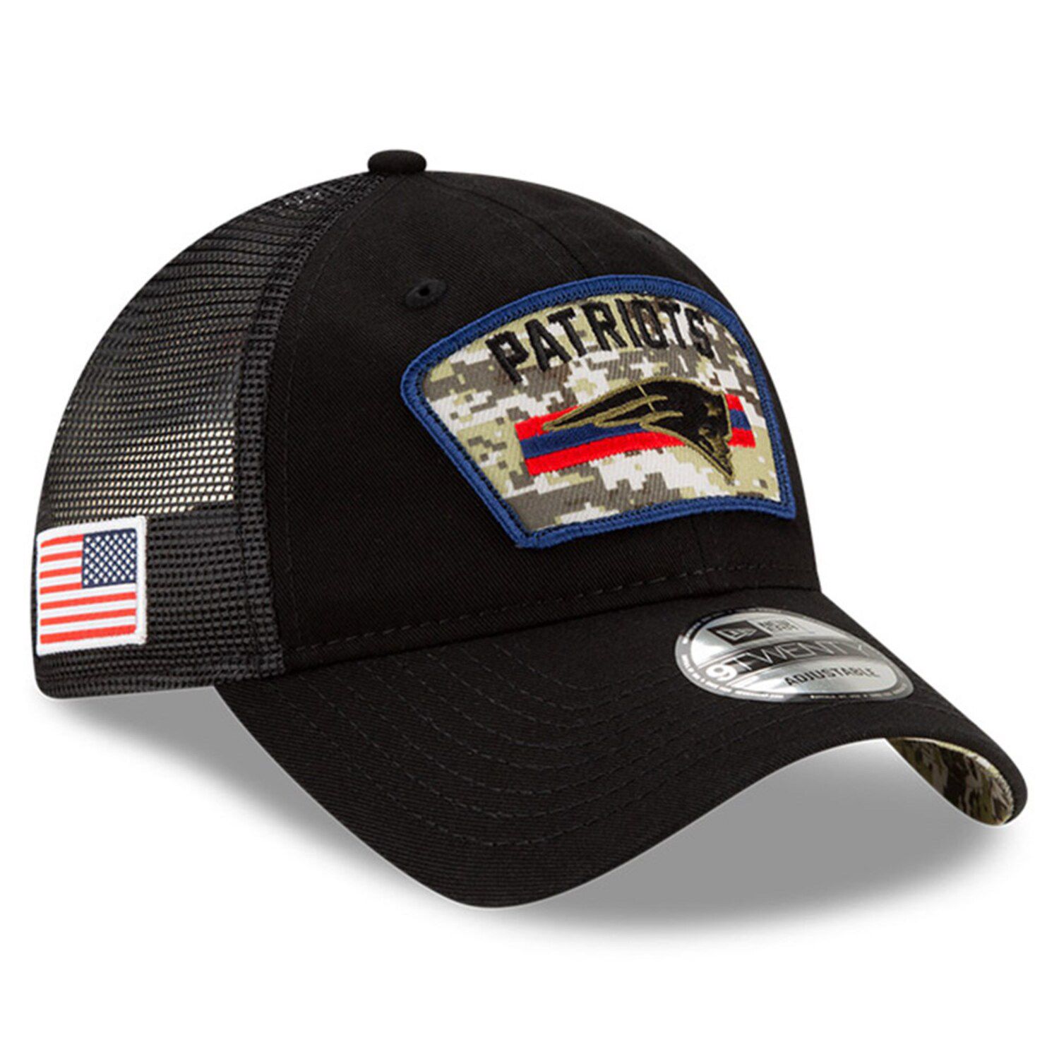 New England Patriots THROWBACK ARMY CAMO TRUCKER Hat