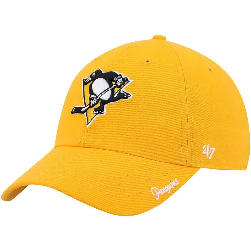 Womens 47 Gold Pittsburgh Penguins Team Miata Clean Up Adjustable Hat