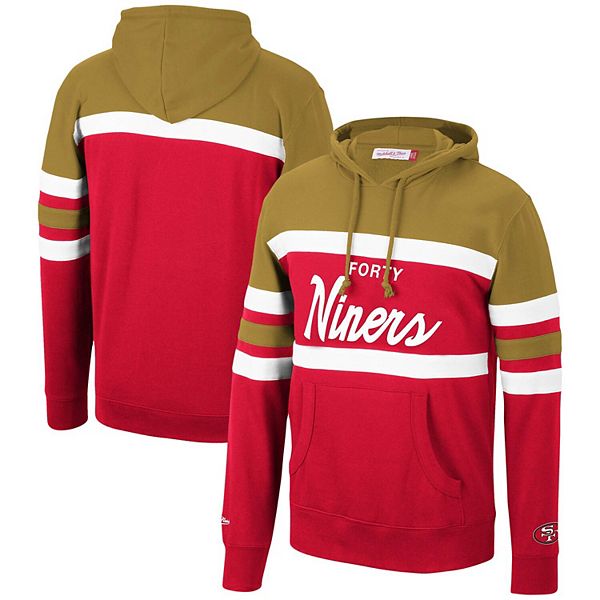 Mitchell & Ness Mens Large 49ers San Francisco Head Coach NFL Hoodie  Pullover