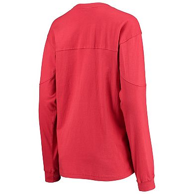 Women's Pressbox Scarlet Rutgers Scarlet Knights Edith Long Sleeve T-Shirt