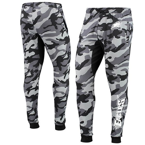 Men's FOCO Black Philadelphia Eagles Camo Jogger Pants