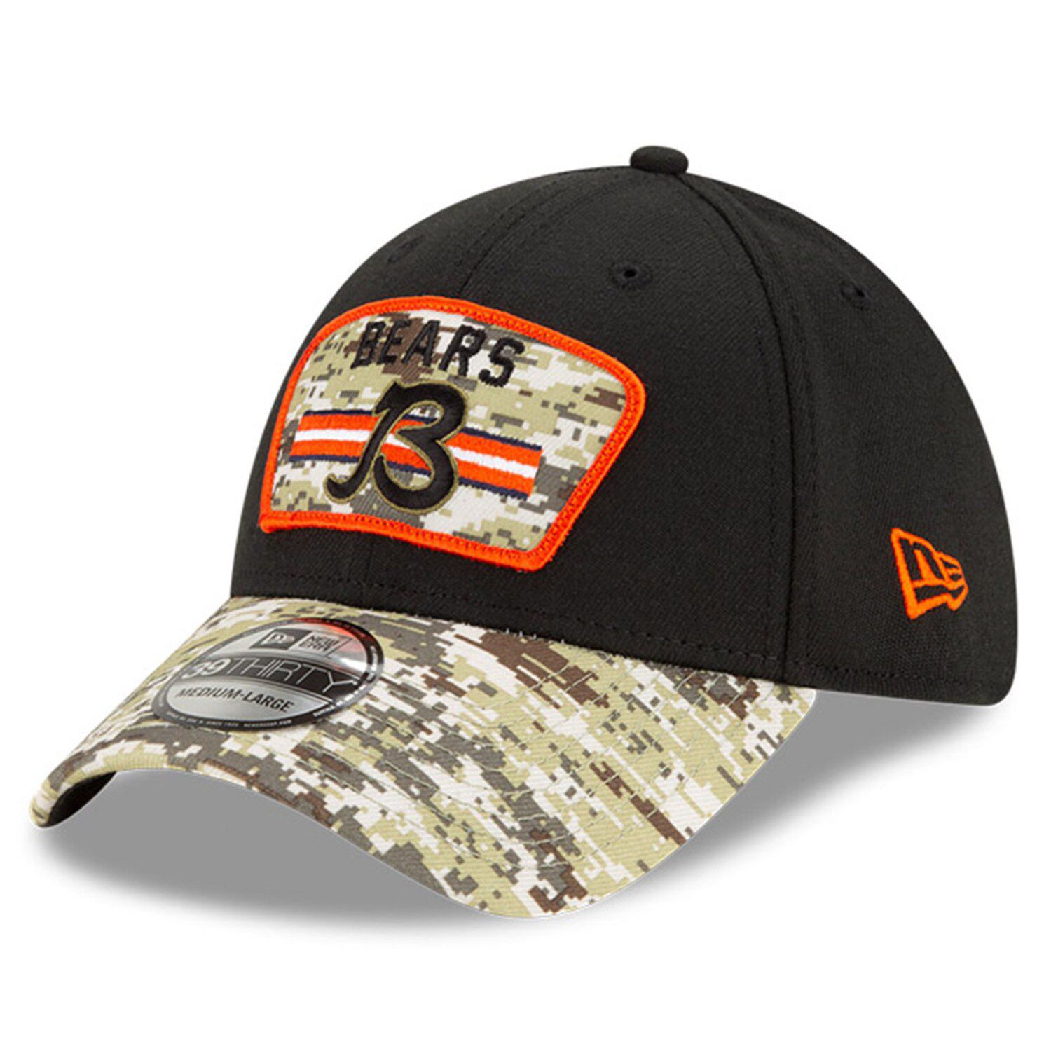 Men's New Era Black/Camo Chicago Bears 2021 Salute To Service B ...