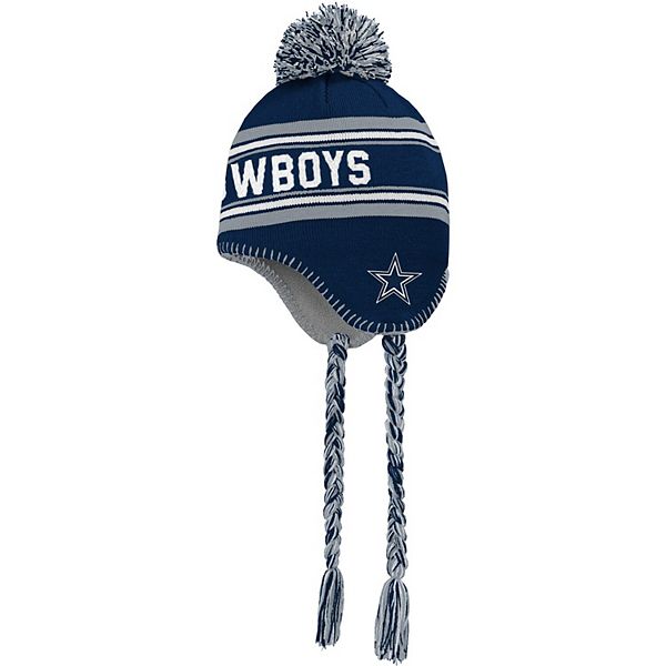 Outerstuff Infant Brown and Navy Dallas Cowboys Football Head Knit Hat with  Pom - Macy's