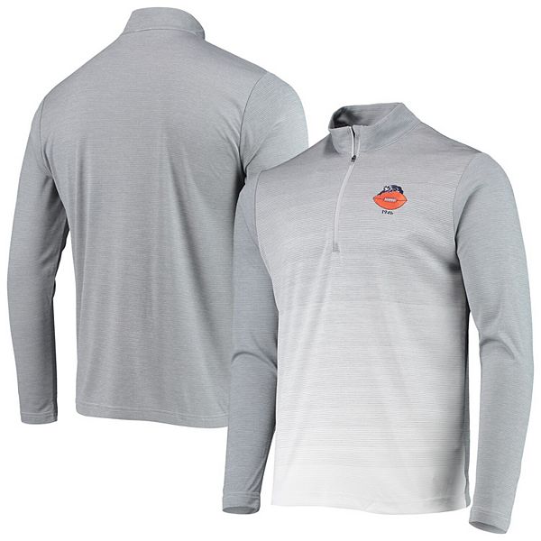 Kansas City Chiefs Antigua Course Quarter-Zip Pullover Top - Heathered Gray