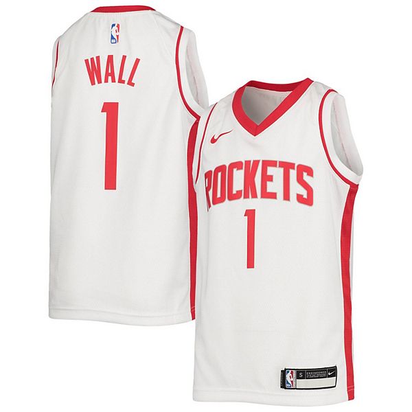 Youth Nike John Wall White Houston Rockets 2020/21 Swingman Jersey -  Association Edition