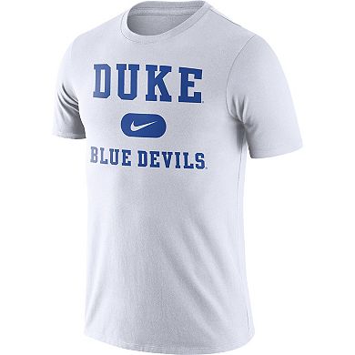 Men's Nike White Duke Blue Devils Team Arch T-Shirt