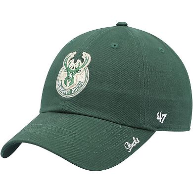 Women's '47 Hunter Green Milwaukee Bucks Miata Clean Up Logo Adjustable Hat