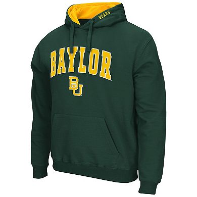 Men's Colosseum Green Baylor Bears Arch & Logo 3.0 Pullover Hoodie