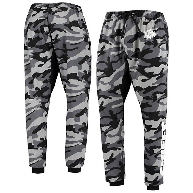 Men s FOCO Black Kansas City Chiefs Camo Jogger Pants