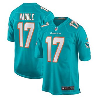 Men's Nike Jaylen Waddle Aqua Miami Dolphins 2021 NFL Draft First Round Pick Game Jersey