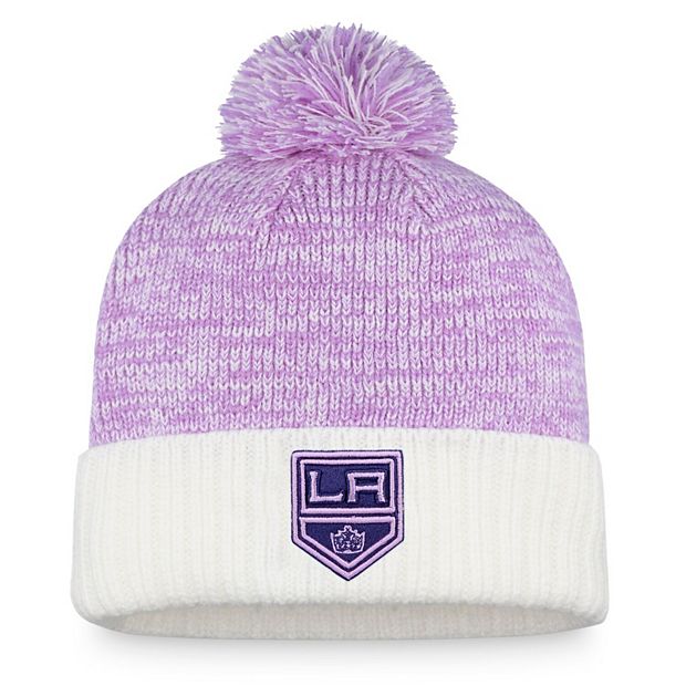 Men's adidas White/Purple Los Angeles Kings Hockey Fights Cancer