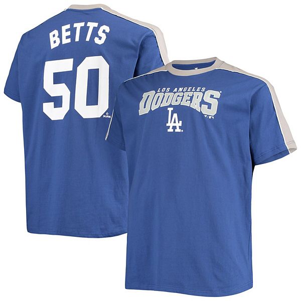 Men's Mookie Betts Royal/Gray Los Angeles Dodgers Big & Tall