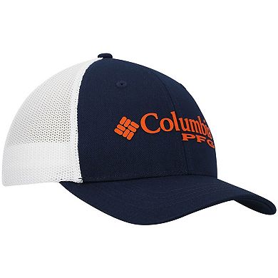 Youth Columbia Navy Auburn Tigers Collegiate PFG Snapback Hat