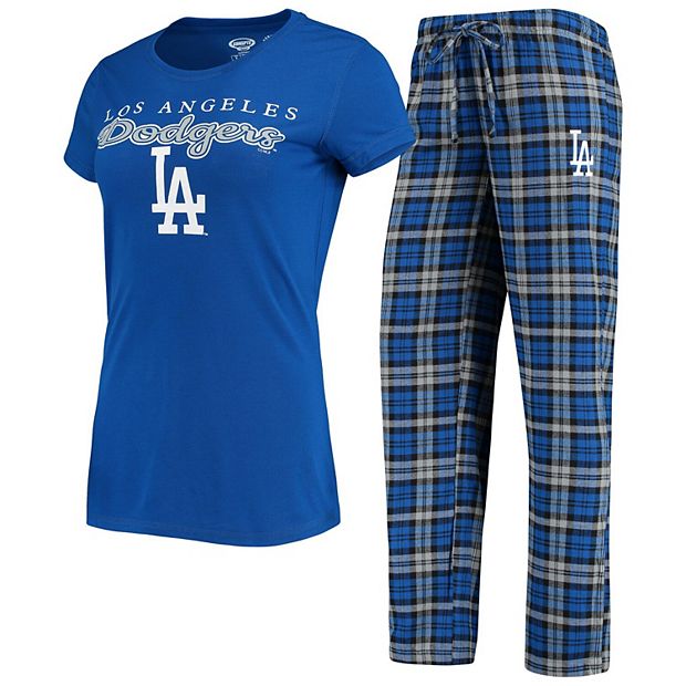 Women's Concepts Sport Royal/Gray Los Angeles Dodgers Lodge T