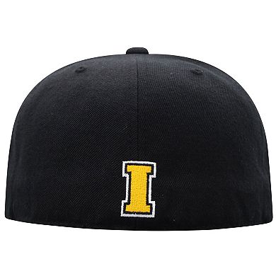 Men's Top of the World Black Iowa Hawkeyes Team Color Fitted Hat