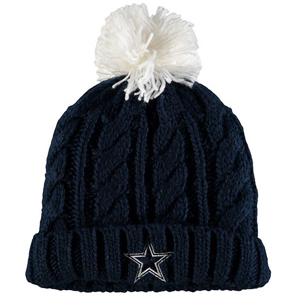 Youth Navy Dallas Cowboys Trend Cuffed Knit Hat with Pom