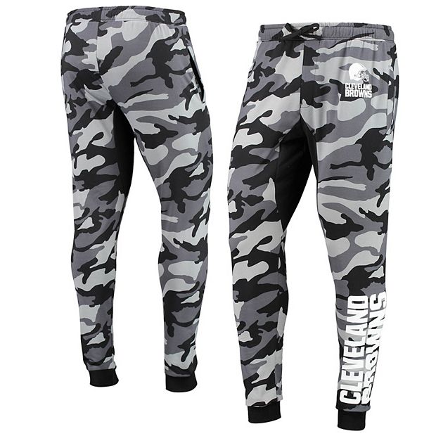 Men's FOCO Black Cleveland Browns Camo Jogger Pants