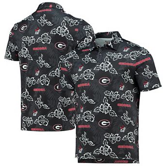Men's Reyn Spooner Black Georgia Bulldogs Performance Polo
