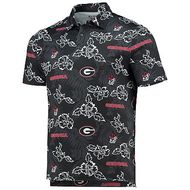 Men's Reyn Spooner Black Georgia Bulldogs Performance Polo