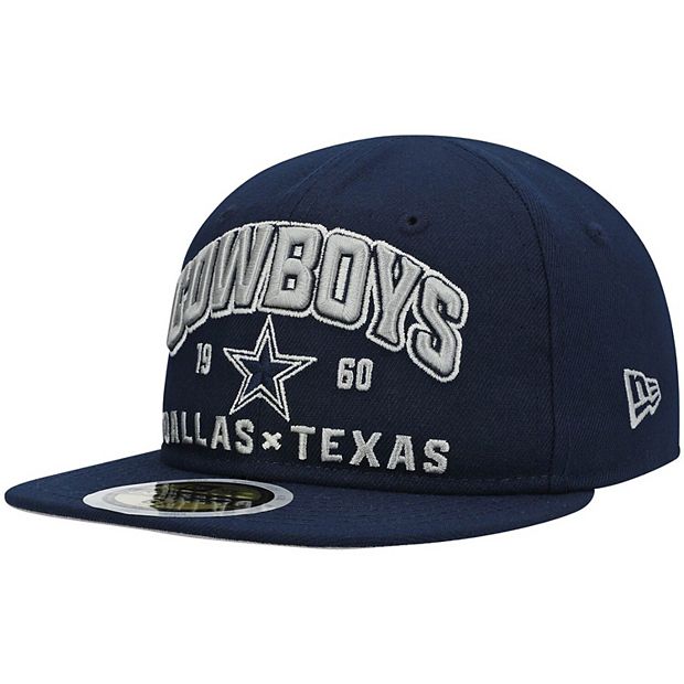 Youth New Era Navy Dallas Cowboys Stacked 9FIFTY Fitted Hat