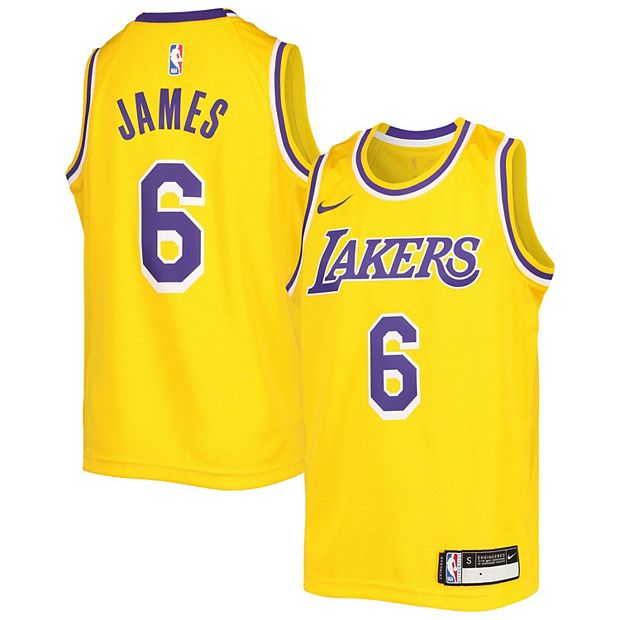 Youth Nike LeBron James Gold Los Angeles Lakers 2020/21 Swingman Jersey -  Icon Edition