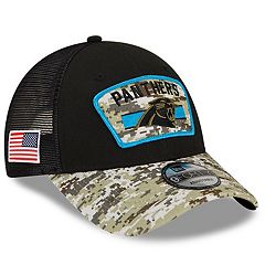 Men's New Era Black Carolina Panthers Main B-Dub 9FORTY Adjustable Hat