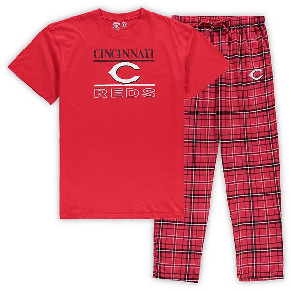 Men's Concepts Sport Red/Black Cincinnati Reds Big & Tall Lodge T-Shirt ...