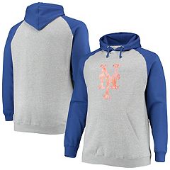 Men's Francisco Lindor White/Camo New York Mets Big & Tall Raglan Hoodie T- Shirt