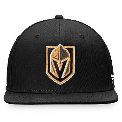 Men's Fanatics Branded Black Vegas Golden Knights Core Primary Logo Snapback Adjustable Hat
