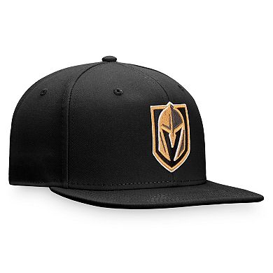Men's Fanatics Branded Black Vegas Golden Knights Core Primary Logo Snapback Adjustable Hat