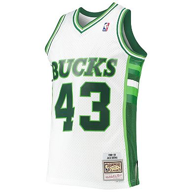 Men's Mitchell & Ness Jack Sikma White Milwaukee Bucks 1988-89 Hardwood ...