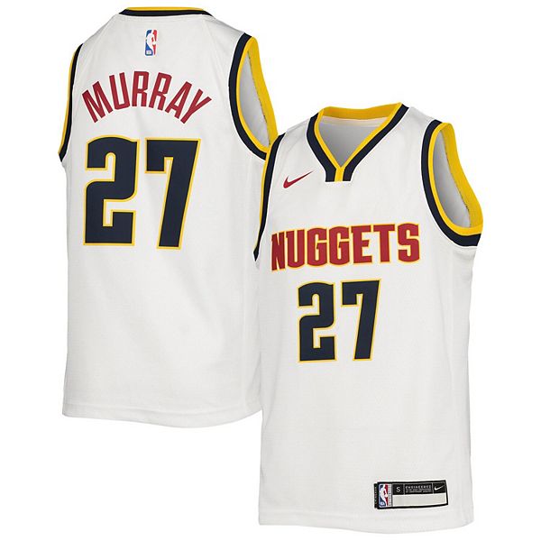 Youth Nike Jamal Murray White Denver Nuggets 2020/21 Swingman Jersey ...