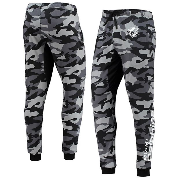 Men's FOCO Black Miami Dolphins Camo Jogger Pants