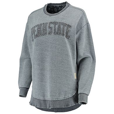 Women's Pressbox Navy Penn State Nittany Lions Ponchoville Pullover Sweatshirt